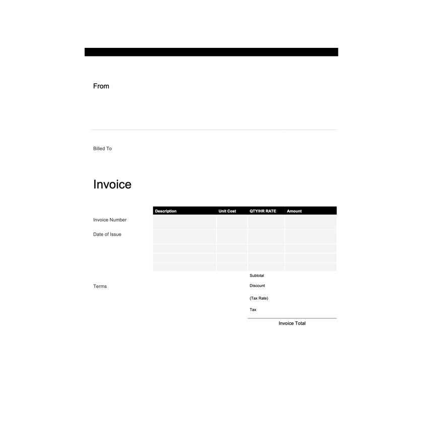 PDF Invoice Forms